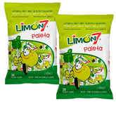 Limon 7 empaque frontal mostrando 2 bolsas y 60 paletas, ideal para compartir
