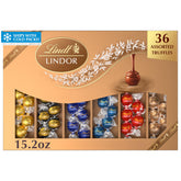 Lindt caja frontal elegante lista para regalar, transmite calidad