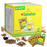 LINK SAMAHAN empaque frontal mostrando 60 sobres y beneficio de bienestar diario