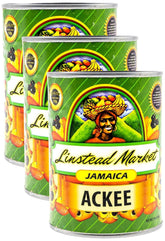 Linstead Market lata frontal mostrando ackee auténtico y conveniencia