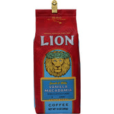 Lion Coffee bolsa frontal sellada al vacío, conserva frescura