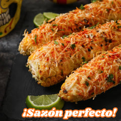 Lion Spice Co elote a la parrilla sazonado, sabor auténtico