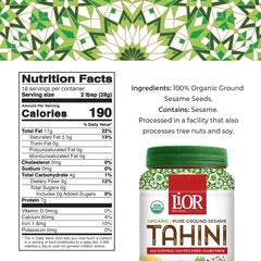 LiOR tahini usado para hacer hummus cremoso en cocina