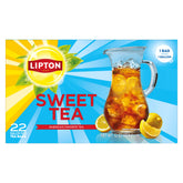 Lipton caja frontal gallon mostrando 22 bolsas y practicidad para eventos
