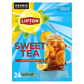 Lipton caja frontal de K-Cups mostrando conveniencia y sabor auténtico