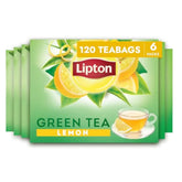 Lipton caja frontal lemon green 120 muestra valor y conveniencia