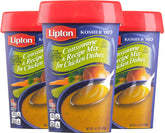 Lipton Consomme envase frontal con tapa resellable que mantiene frescura