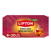 Lipton empaquetado frontal mostrando la marca y fácil identificación del producto