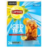 Lipton frente del empaque mostrando 24 cápsulas y conveniencia