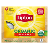 Lipton empaque frontal mostrando 72 bolsitas y beneficio de versatilidad