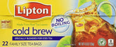 Lipton frente del envase familiar pack de 2 mostrando 22 bolsas y beneficios conveniencia