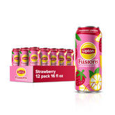 Lipton lata frontal mostrando etiqueta y beneficio refrescante