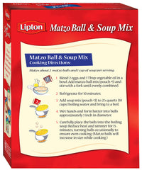 Gefen Lipton sopa servida con matzo balls lista para comer aporta comodidad