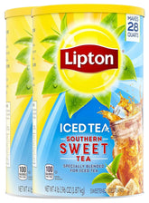 Lipton lata frontal mostrando la marca y fácil preparación