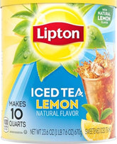 Lipton frente del empaquetado muestra marca y promesa de 10 cuartos, facilita compras