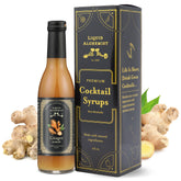 Liquid Alchemist botella frontal mostrando jarabe de jengibre, aporta sabor auténtico