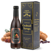 Liquid Alchemist botella frontal de jarabe de tamarindo, presentación clara y artesanal
