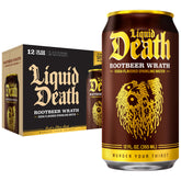 Liquid Death lata frontal mostrando diseño y sabor intenso