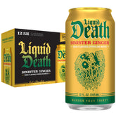 Liquid Death lata frente mostrando diseño y sabor intenso