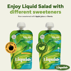 Liquid+ etiqueta nutricional detallada con fibra prebiótica y vitaminas