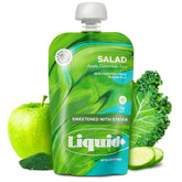 Liquid+ frente del empaque Liquid Salad mostrando diseño y formato práctico