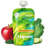 Liquid+ pouch frontal mostrando la etiqueta y conveniencia para llevar