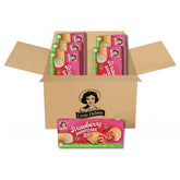 Little Debbie empaque frontal mostrando las seis cajas y facilidad de almacenamiento