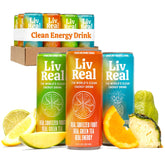 Liv Real lata frontal mostrando etiqueta y diseño atractivo