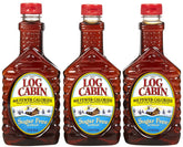 Log Cabin envase frontal mostrando etiqueta y tamaño práctico