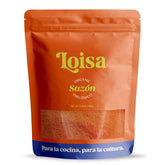 Loisa sazon frente del empaque mostrando diseño y tamaño