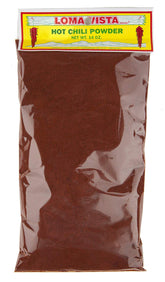Loma Vista frasco delantero mostrando etiqueta y color rojo intenso, ideal para salsas