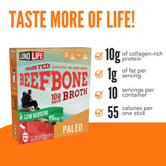 LonoLife ingredientes: huesos de res y verduras, naturalidad visible