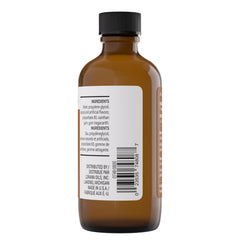 LorAnn Almond primer plano de etiqueta, beneficio información clara del producto