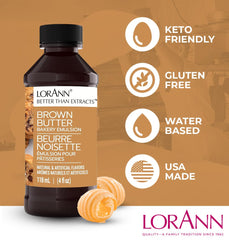 LorAnn Oils etiqueta del producto con información clara que facilita uso en recetas profesionales