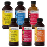 LorAnn Oils pack frontal mostrando las seis botellas y beneficios de sabor