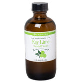 LorAnn Key Lime botella frontal mostrando etiqueta y beneficio de sabor intenso