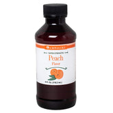 LorAnn Oils frasco frontal de esencia de durazno, aporta sabor intenso