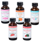 LorAnn Oils pack frontal con cinco frascos mostrando los sabores y ahorro