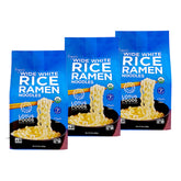 Lotus Foods empaque frontal mostrando fideos ramen anchos beneficios para despensa