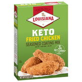 Louisiana Fish Fry frente del empaque mostrando la marca y ventaja práctica