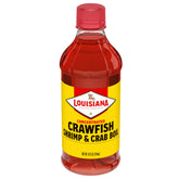 Louisiana Fish Fry frente del envase mostrando la etiqueta y volumen 16 oz, indica confianza
