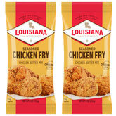 Louisiana Fish Fry bolsa frontal mostrando paquete doble y conveniencia