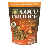 Love Crunch frente del empaque mostrando tamaño y diseño, conveniencia de pack