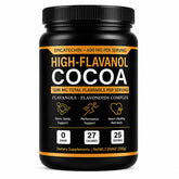 LOVIVA envase frontal del cacao alto en flavanoles mostrando la etiqueta