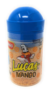 Lucas Candy empaque frontal del Baby Lucas Mango Dispensador, ideal para presentar