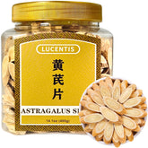 LUCENTIS paquete frontal del té de astrágalo mostrando 400 g y apariencia natural