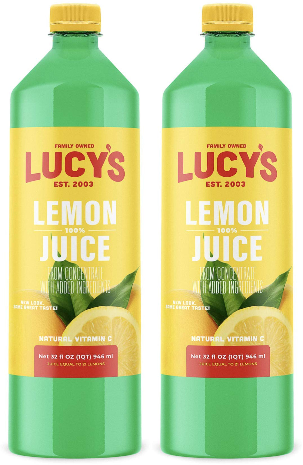 Lucy’s botella frontal pack de 2 mostrando presentación y beneficios prácticos