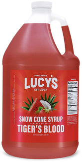 Lucy’s botella frontal con etiqueta visible y color brillante