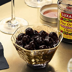 Luxardo cereza en cuchara con jarabe, beneficio de sabor concentrado