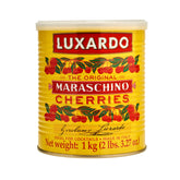 Luxardo frente de la lata mostrando marca y tamaño, ideal para bares